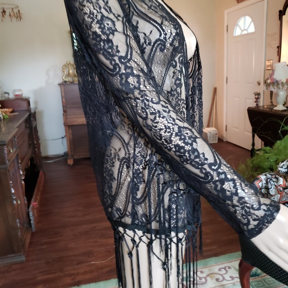 Black Lace Cover up. (S)